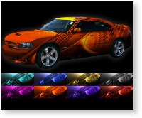 vehicle vinyl wrap from mister vinyl - Circle Mesh