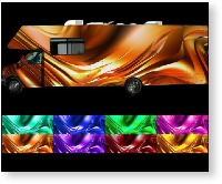 vehicle vinyl wrap Warped